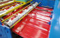 1220 मिमी कच्चे माल रंग स्टील प्लेट छत रोल बनाने मशीन