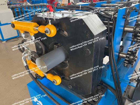 बारिश का पानी स्टील डाउन पाइप रोल बनाने की मशीन 333