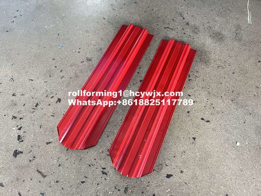 हाइड्रोलिक कटिंग पीएलसी नियंत्रण और 0.3-0.6 मिमी सामग्री मोटाई के साथ बाड़ पिकेट रोल बनाने की मशीन