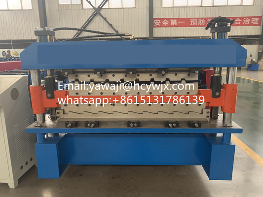 1250 मिमी सामग्री चौड़ाई डबल डेक रोल बनाने की मशीन 380v 50Hz 3 चरणों के साथ विद्युत प्रणाली