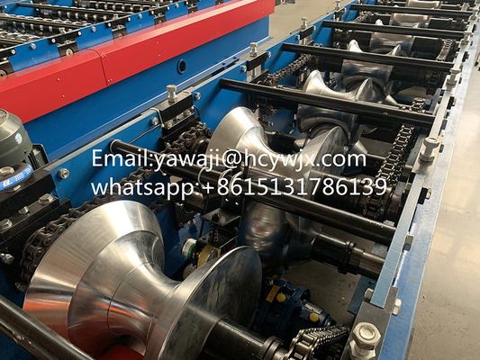 0.3 मिमी - 0.8 हाई स्पीड रिज टोपी रोल बनाने की मशीन 380V 50 हर्ट्ज 3