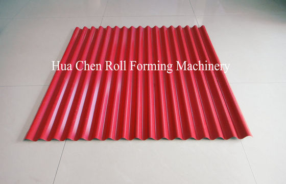 0.3-0.6 मिमी स्टील मोटाई और 1250 मिमी चौड़ाई के लिए पीएलसी नियंत्रण के साथ डबल लेयर रोल बनाने की मशीन