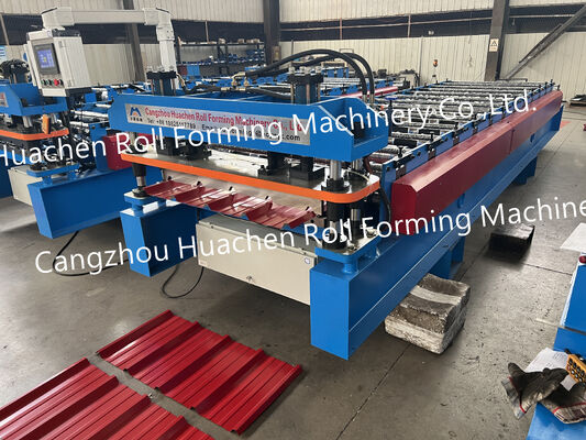 High-strength rolled wall panel forming machine with control system