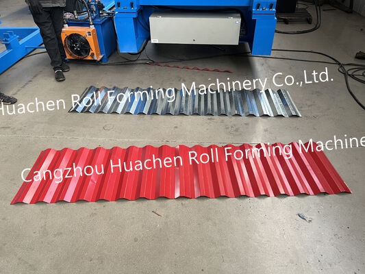 15 Stations Metal Coil Rolling Forming Equipment with 45# Steel Quenching and Plating and Chain Drive
