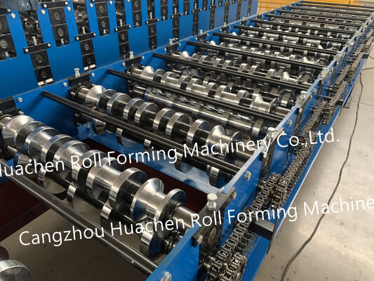 Automatic trapezoidal sheet forming machine / Box-shaped roof panel preparation machine Metal roofing tile pressing production line