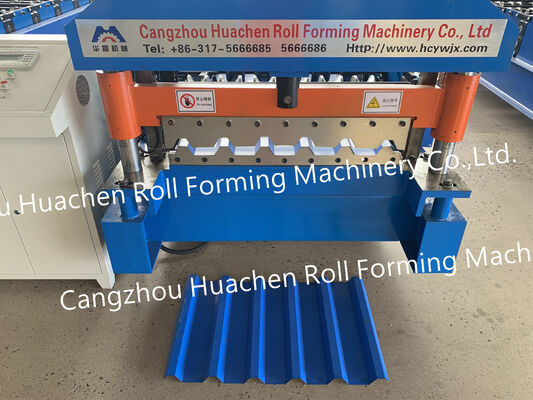 Trapezoid Roofing Tile Roll Forming Machine Standing Seam Roof Rolling