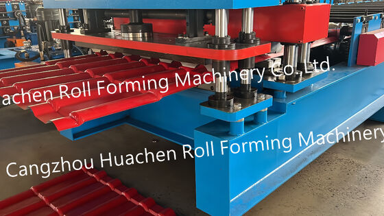 High Efficiency Gear-Driven Trapezoid Steel Sheet Roll Forming Machine