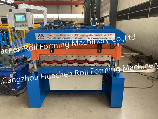 Steel Metal Roofing Sheet Crimping Wall Panel Curving Profile Tile Making Roll Forming Machine