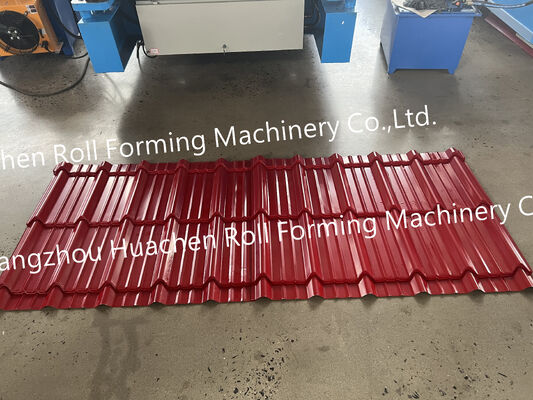 Fully Automatic Color Steel Tile Press Machine Colored Steel Glazed Tile Roll Forming Machine