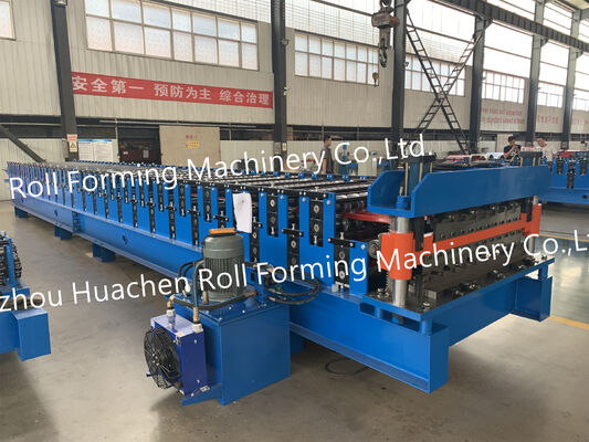 Trapezoidal roof panel metal plate rolling forming machine
