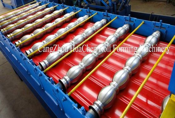 धातु शीट रोल बनाने की मशीन 0.3 - 0.8 मिमी स्वचालित हाइड्रोलिक काटने