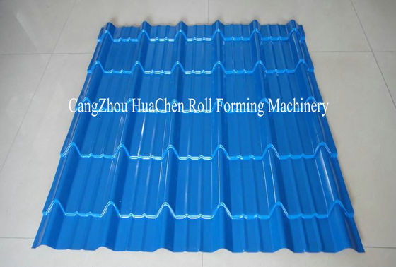 380V 50 हर्ट्ज इस्पात टाइल PLC Compture नियंत्रण सिस्टम के साथ मशीन बनाने रोल / Cr12mov ब्लेड