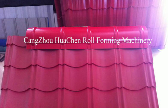 15 रोलर्स इस्पात की छत रिज टोपी टाइल रोल बनाने मशीन आईएसओ सीई