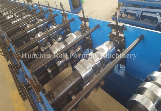 स्टील प्लेट की छत शीट बनाने की मशीन, दीवार पैनल हाइड्रोलिक decoiler के साथ बनाने की मशीन