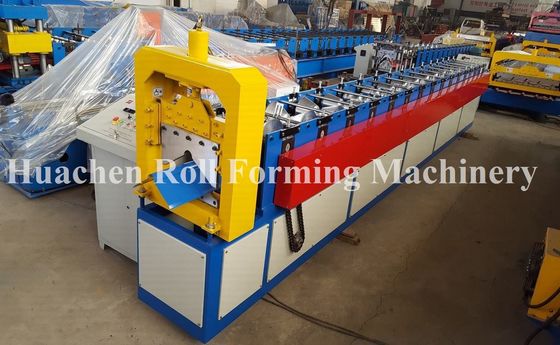उच्च गति के साथ पीएलसी नियंत्रण 50Hz रिज टोपी शीट धातु रोल पूर्व मशीन