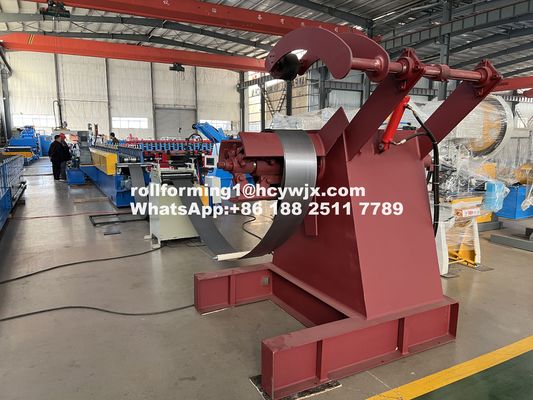 स्टैंड प्रकार डबल सी क्लैपिंग बीम मशीन लाइन 80 मिमी रोलर शाफ्ट व्यास और 14 स्टेशनों के साथ