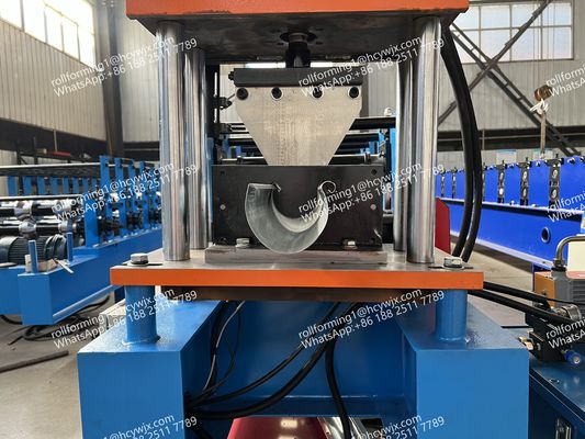 हाइड्रोलिक काटने गटर रोल बनाने की मशीन श्रृंखला संचालित