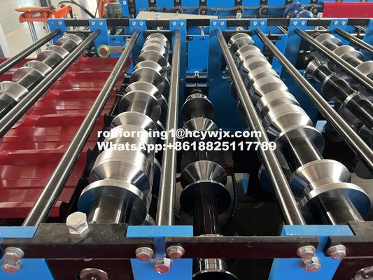 धातु की छत की पट्टियों के लिए 15-20 मीटर/मिनट डबल लेयर फोर्मिंग मशीन