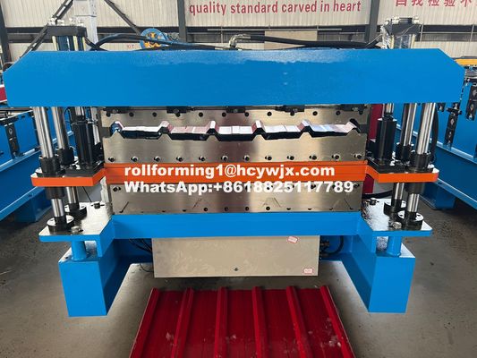 सीई प्रमाणीकरण के साथ स्वचालित चलती डबल लेयर रोल बनाने की मशीन