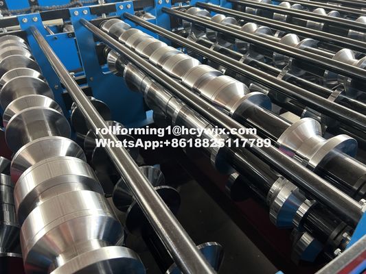 सीई प्रमाणीकरण के साथ स्वचालित चलती डबल लेयर रोल बनाने की मशीन