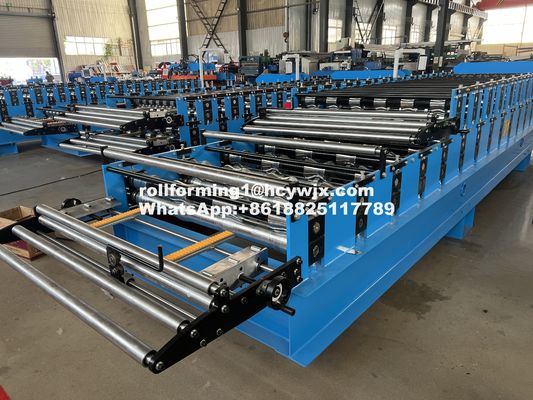 सीई प्रमाणीकरण के साथ स्वचालित चलती डबल लेयर रोल बनाने की मशीन