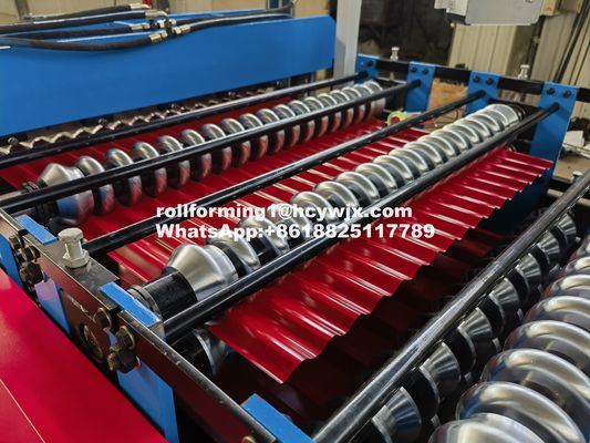 मुख्य शाफ्ट व्यास 70-80 मिमी के साथ 4KW रोल बनाने की मशीन