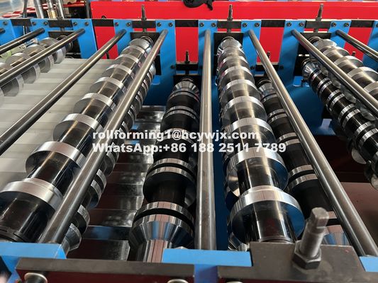 0.3-0.6mm 5.5KW पावर डबल लेयर रोल फोर्मिंग मशीन