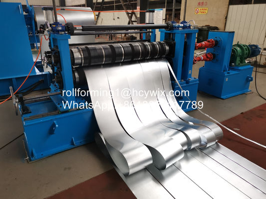 अनुकूलन क्षमता समायोज्य मोटाई के साथ स्वचालित स्टील कॉइल स्लिटिंग लाइन