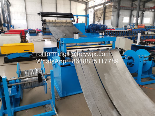 अनुकूलन क्षमता समायोज्य मोटाई के साथ स्वचालित स्टील कॉइल स्लिटिंग लाइन