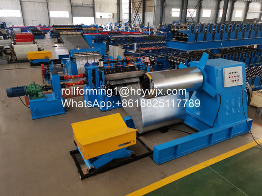 जीआई / पीपीजीआई कच्चे माल स्टील कॉइल काटने के साथ लाइन