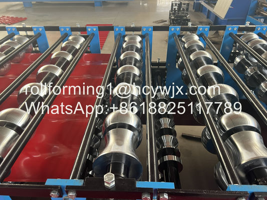 अच्छी गुणवत्ता वाली डबल लेयर रोल बनाने की मशीन / रूफ टाइल रोल बनाने वाली मशीनें स्टील असर