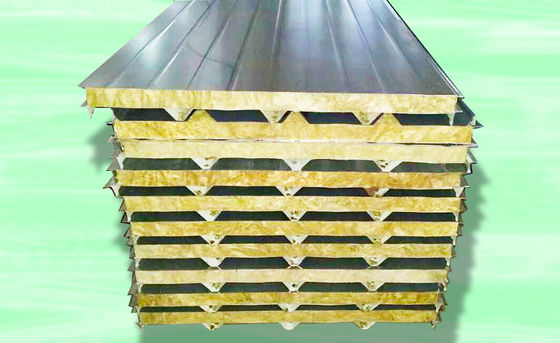 खनिज ऊन बोर्ड 28 किलोवाट के लिए रंग शीट सैंडविच पैनल बनाने की मशीन