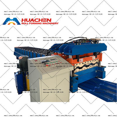 0.3-0.6 मिमी सामग्री मोटाई दीवार छत टाइल रोल बनाने की मशीन 70 मिमी शाफ्ट व्यास के साथ