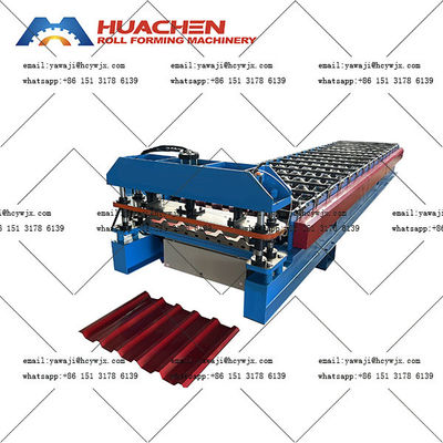 फैशनेबल डबल डेक छत रोल बनाने की मशीन उच्च गति