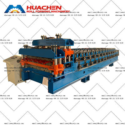 सीआर12 कटर सामग्री के साथ 380 वी 50 हर्ट्ज 3 चरण वोल्टेज डबल डेक रोल बनाने की मशीन