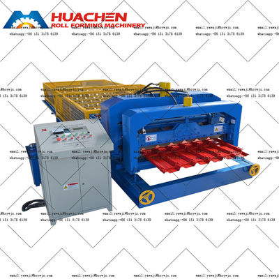 0.3 मिमी एल्यूमीनियम प्रोफाइल ग्लेज़्ड शीट रोल बनाने की मशीन