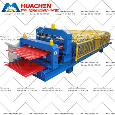 मेटल साइलो डबल लेयर रोल फोर्मिंग मशीन Ce प्रमाण पत्र