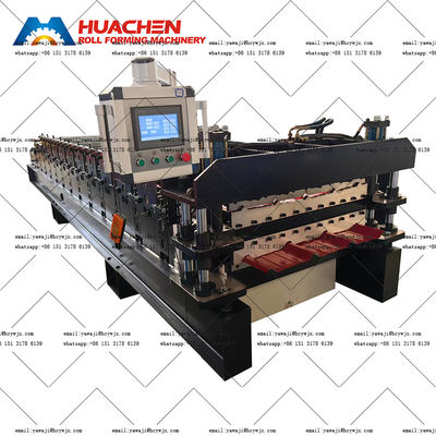 उच्च प्रदर्शन पीपीजीआई/जीआई स्टील रोलफॉर्मिंग मशीन डबल डेक