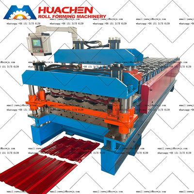 पीपीजीआई/जीआई के लिए छत पैनल शीट डबल लेयर फोर्मिंग मशीन