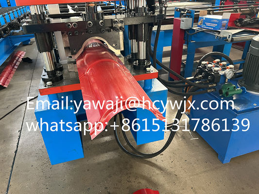 3 चरण 400 मिमी रंग स्टील शीट कैप बनाने की मशीन / रोल फॉर्म उपकरण