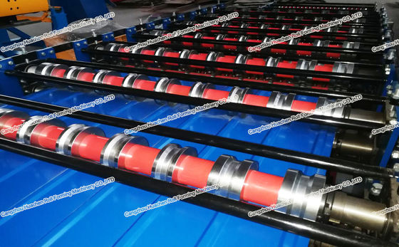 डबल लेयर कलर शीट धातु रोल बनाने की मशीन शीट चौड़ाई 1250 मिमी