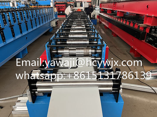 जस्ती रिज छत नाली रूफ पैनल रोल बनाने मशीन 410 मिमी चौड़ाई