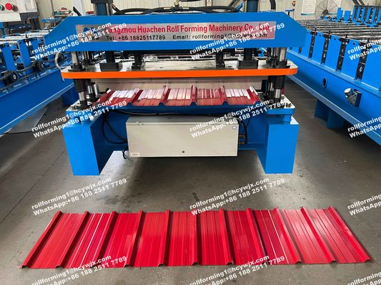 इथियोपिया 600 पीएलसी कंट्रोल सिस्टम रूफ शीट मेकिंग मशीन आयरन रोलिंग मशीन