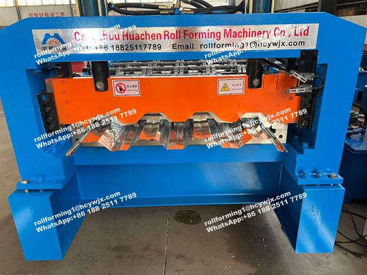 स्टील डेक रोल बनाने की मशीन फर्श डेकिंग शीट के लिए फिलीपींस 1220 मिमी