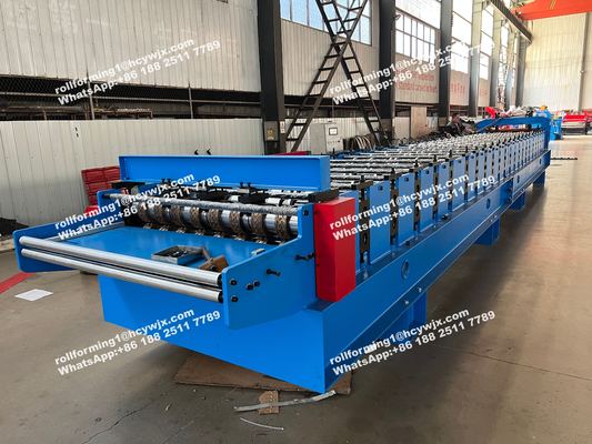 स्टील डेक रोल बनाने की मशीन फर्श डेकिंग शीट के लिए फिलीपींस 1220 मिमी