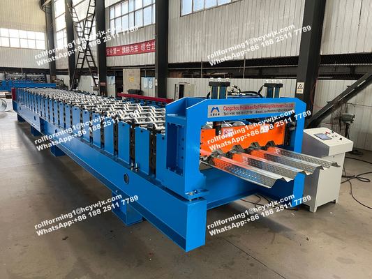 डेक पैनल स्टील स्ट्रक्चर फ्लोर डेक रोल बनाने की मशीन