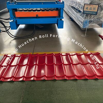 पैनासोनिक पीएलसी नियंत्रण और 45# स्टील क्वेंचिंग के साथ हाई स्पीड 15m/min डबल लेयर नालीदार रोल बनाने की मशीन