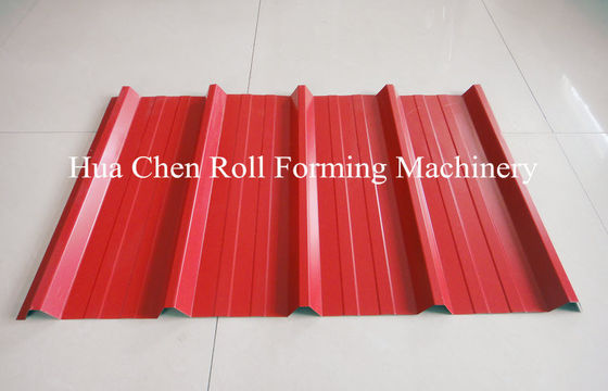 एशिया के बाजार 914 सामग्री की छत शीट बनाने की मशीन Simens पीएलसी नियंत्रण के साथ