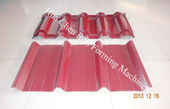 15/21 पंक्तियों के साथ उच्च आवृत्ति डबल परत घुटा हुआ टाइल रोल बनाने की मशीन