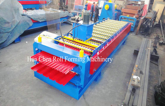 डबल लेयर रूफ पैनल रंग स्टील शीट रोल 12/13 पंक्तियों के साथ बनाने मशीन